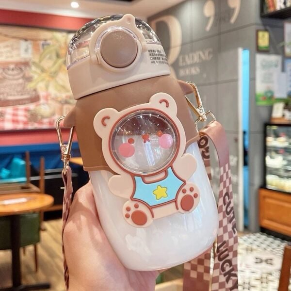 Gourde Enfant Sanrio à Paille – Modèles My Melody, Kuromi, Cinnamoroll, Pompompurin, Pochacco